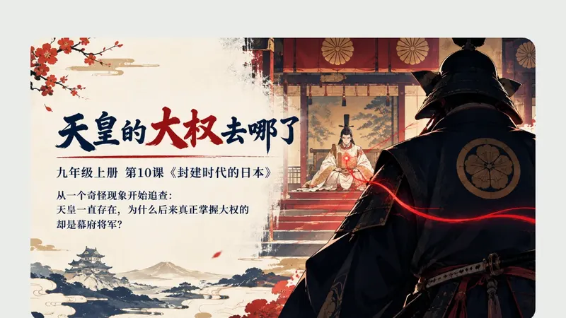 九年级上册第十课《封建时期的日本》商品图预览