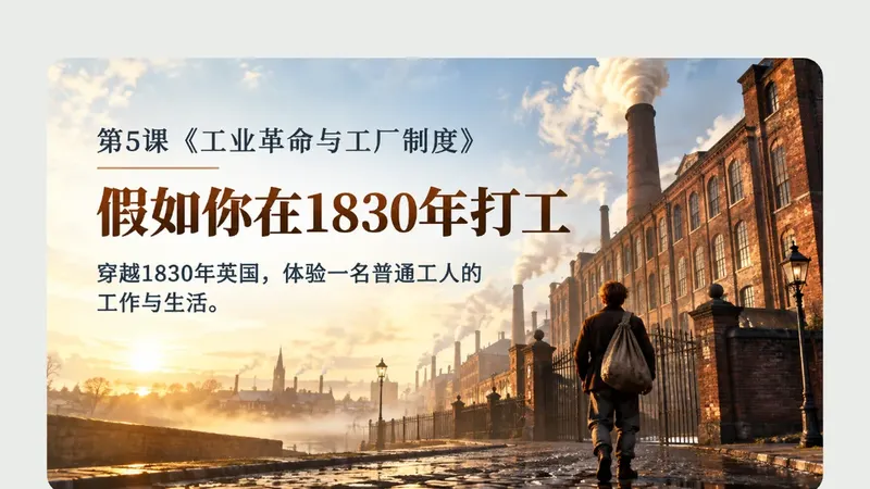 高二必修二第五课《工业革命与工厂制度》商品图预览