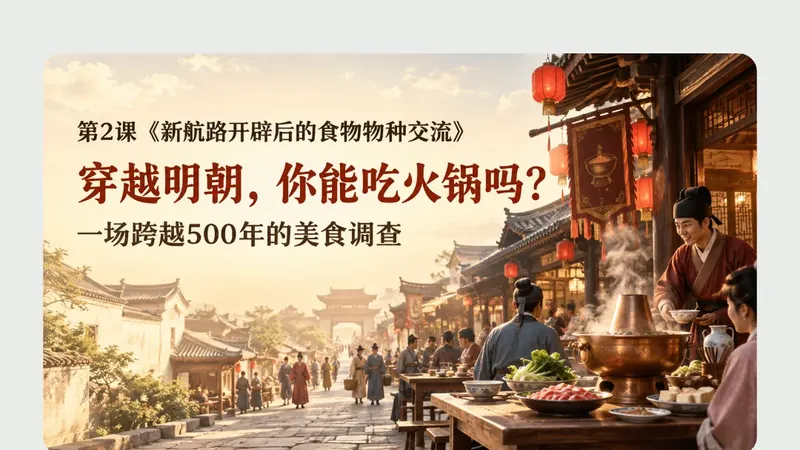 高二必修二第二课《新航路开辟后的食物物种交流》商品图预览