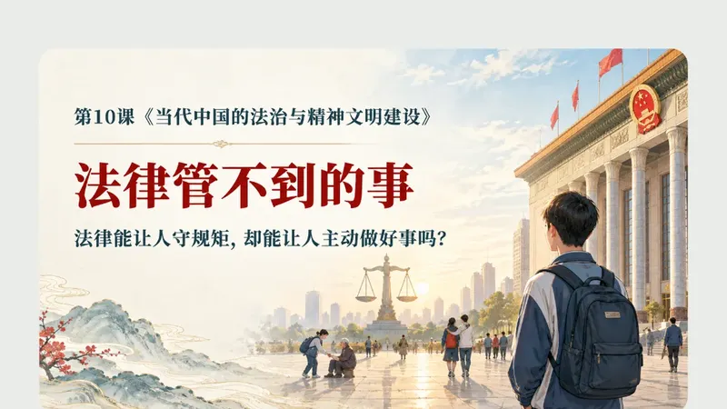高二必修一第十课《当代中国的法治与精神文明建设》商品图预览