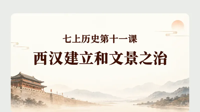 七年级上册第十一课《西汉建立和文景之治》（版本 2）商品图预览