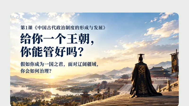 高二必修一第一课《中国古代政治制度的形成与发展》商品图预览