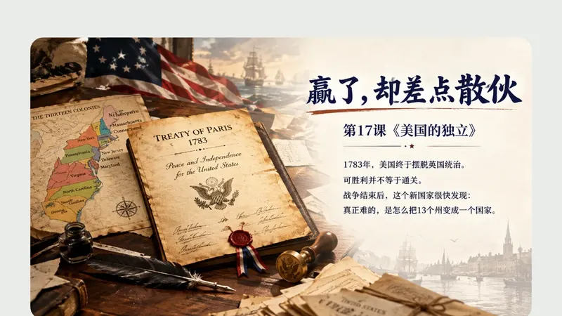 九年级上册第十七课《美国的独立》商品图预览