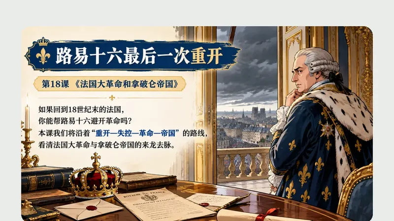 九年级上册第十八课《法国大革命和拿破仑帝国》商品图预览