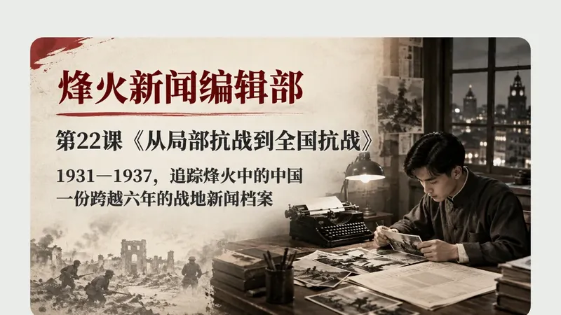 高一上册第二十二课《从局部抗战到全国抗战》商品图预览